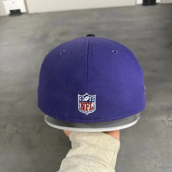 Hat‎ Club Baltimore Ravens New Era Cap 7 1/4 20th Anniversary Shield Crest Lamar - Picture 5 of 9